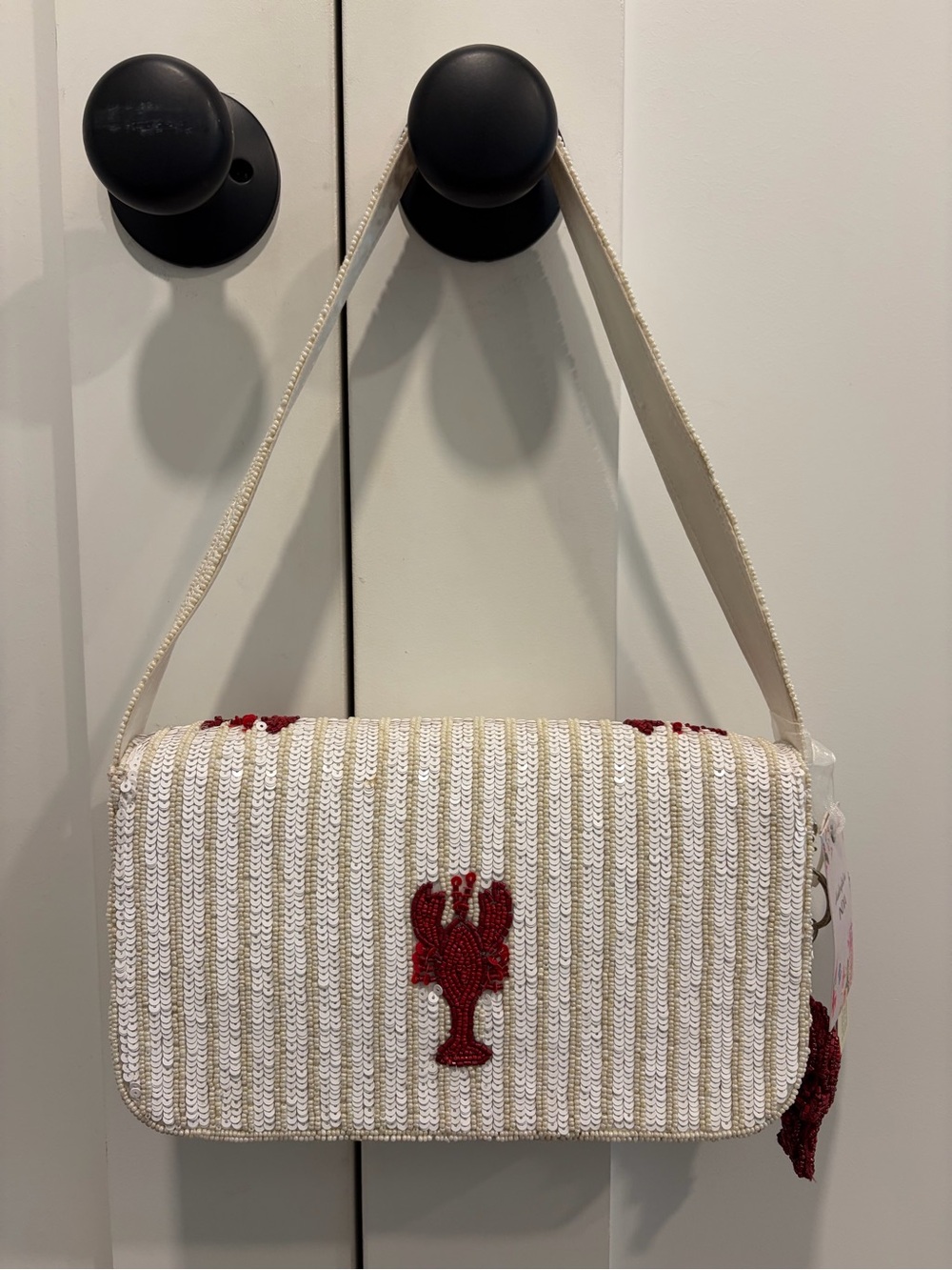 NWT: *Viral* Lobster Beaded Bag 🦞 From India to You 🦞 - Picture 4 of 11